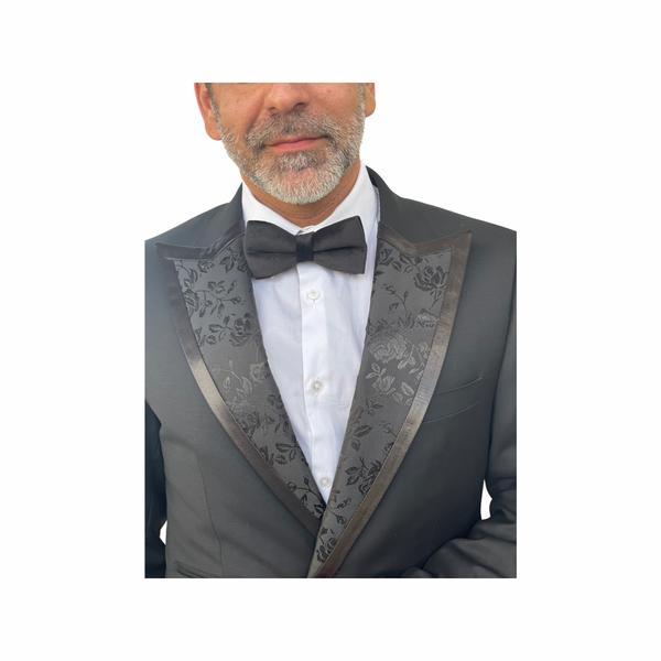 Black Velvet Peak Lapels with black Satin Trim – The Lapel Project